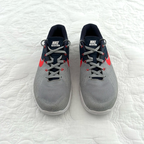 Nike Metcon 3 Athletic Training Shoes Women’s size 10.5 Gray Navy Bkue Orange - Picture 4 of 7